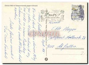 Modern Postcard Davos 1560m Secpromenade gegen Hohwald