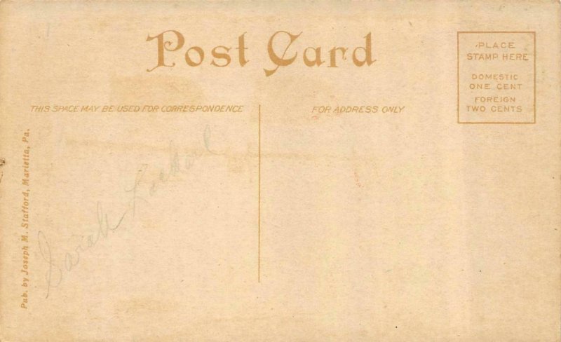 MARIETTA PA Pennsylvania PRESBYTERIAN CHURCH~CHAPEL Lancaster Co c1910s Postcard