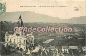 Old Postcard Aix les Bains Chateau King of the Rock and the Dent du Chat