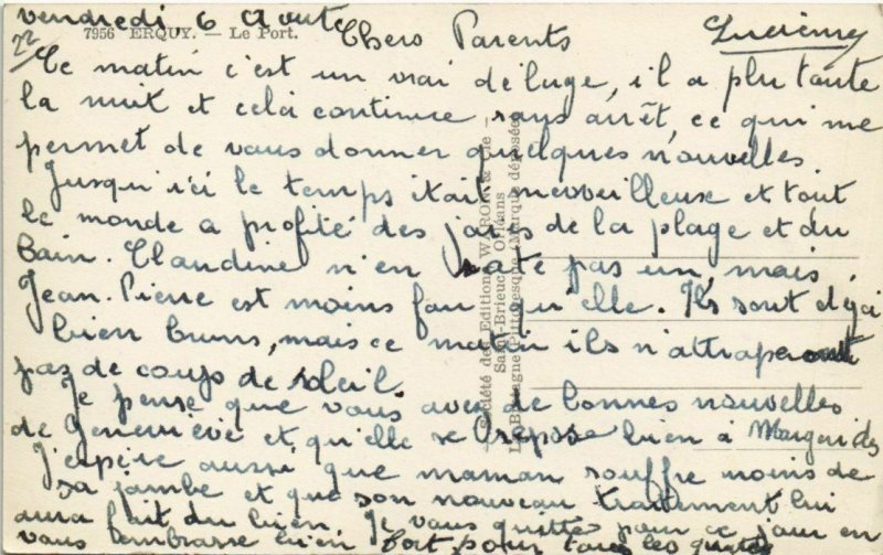 CPA ERQUY Le Port (1147076)