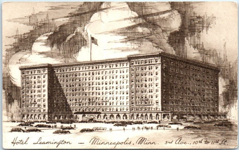 Postcard - Hotel Leamington, Minneapolis, Minnesota, USA