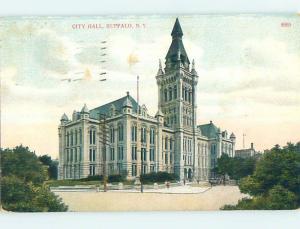 Divided Back CITY HALL SCENE Buffalo New York NY hs6258