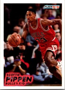 1993 NBA Basketball Card Playoffs Scottie Pippen Chicago Bulls sk20216