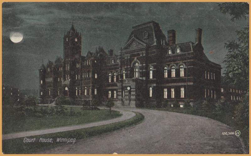 Winnipeg, Manitoba - Court House at night