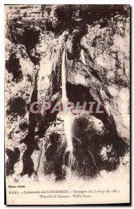 Old Postcard Cascade Courmes Gorges du Loup M