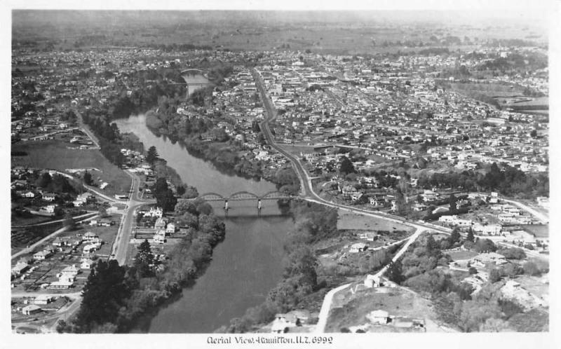 Hamilton New Zealand Scenic View Real Photo Antique Non-PC Back J46002