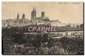 Old Postcard Coutances Vue Generale