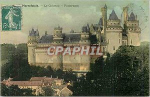 Old Postcard Pierrefonds Chateau Panorama
