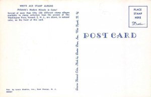Newark New Jersey Washington Press White Ace Stamp Albums Adv Postcard AA65504