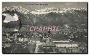 Old Postcard Innsbruck Vom Berg Isel