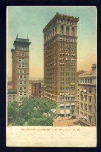 New York City, New York/NY Postcard, Broadway Chamber's Building, 1906!