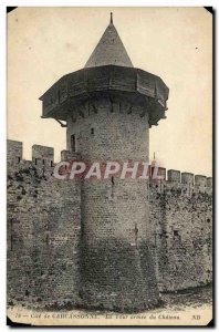 Old Postcard Cite of Carcassonne Tower of the castle army