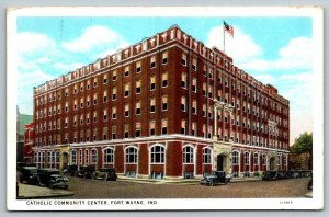 Catholic Community Center  Fort Wayne  Indiana   Postcard  1933