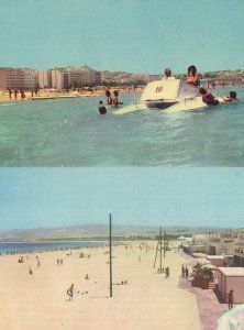 Tanger Morocco The Beach Speedboat 2x 1970s Postcard s
