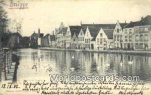 Quai de la Poterie Bruges, Belgium 1902 