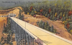 Bender Bridge at Entrance to Memorial Tunnel - West Virginia Turnpike, West V...