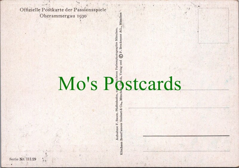 Art Postcard - The Passionsspiele Oberammergau 1930, Emporung Ref.RR14590
