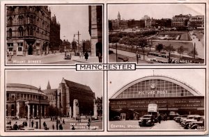 UK Manchester Multiview Vintage RPPC 09.95