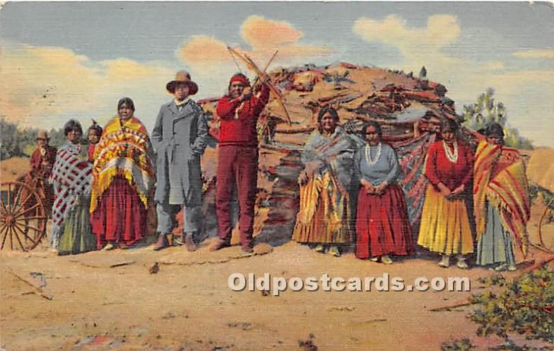 Navajo Indians at Home Indian 1956 Missing Stamp 