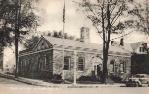 Vintage Washington NJ Post Office Collotype Postcard 1951 Posted Elizabeth