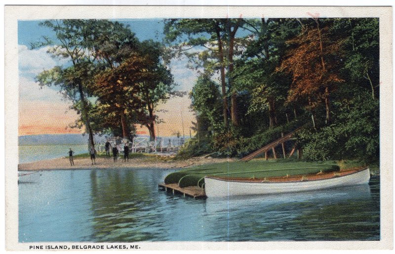 Belgrade Lakes, Me, Pine Island