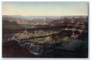 c1940 Birds Eye View West Hopi Point Grand Canyon Arizona Hand-Colored Postcard
