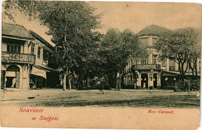 VIETNAM INDOCHINE - Souvenir de Saigon - Rue Catinat (190321)