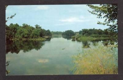 DE View of Silver Lake in MILFORD DELAWARE Postcard PC