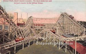 Forest Park, Giant Safety Coaster Postcard
