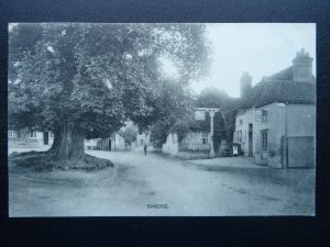 Surrey SHERE The Square THE WHITE HORSE c1903 UB Postcard COMSHALL DUPLEX K32