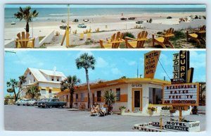 DAYTONA BEACH, Florida FL~ Roadside TOWN & SURF MOTEL Don & Margie Sirk Postcard