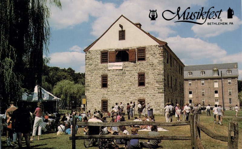 Familienplatz Musikfest Bethlehem Historic Industrial Area Bethlehem PA Postcard