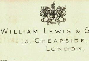 1893 World's Fair William Lewis & Sons Cheapside London Shirts Scarves Etc P177