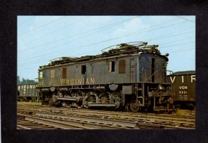 WV Virginian Railroad Train Electric 113 Princeton West Virginia Postcard