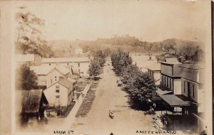 ZC1/ Amsterdam Ohio RPPC Postcard c1910 Jefferson Co Main St  141