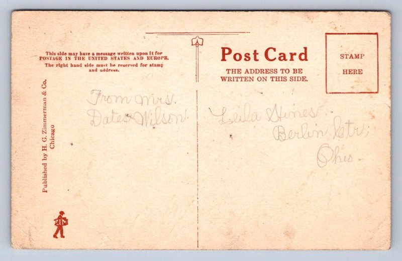 K9/ Berlin Center Ohio Postcard c1910 McAdam Road Homes 200