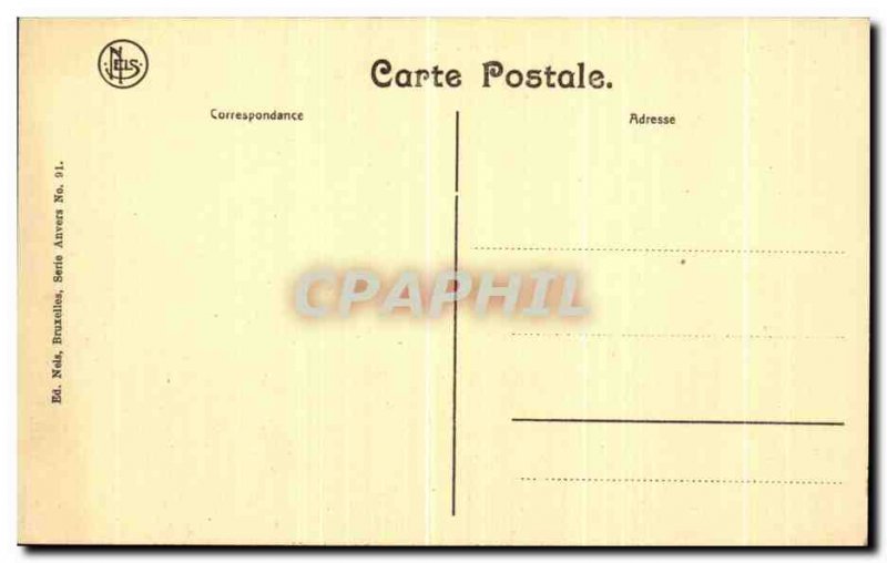 Old Postcard The Old Antwerp Butcher