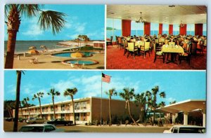 Gulf Breeze Florida Postcard Holiday Inn Pensacola Beach c1960 Vintage Antique
