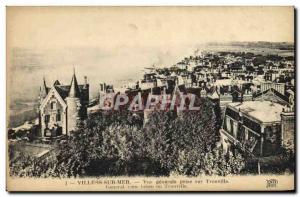 Old Postcard Villers Sur Mer Vue Generale Jack Trouville