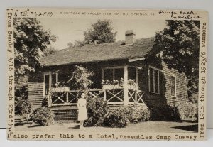 Hot Springs Virginia Cottage at Valley View Inn Postcard B6