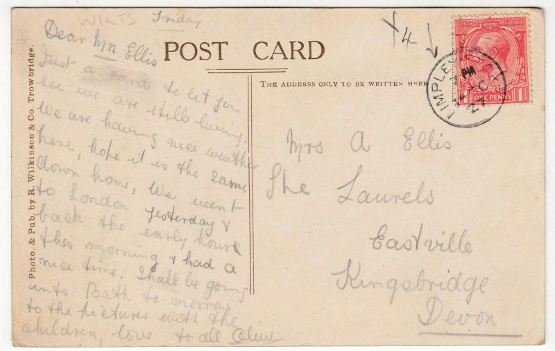 Wilts; The Valley Of The Avon, Limpley Stoke, Spelling Error PPC, Local 1927 PMK