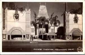 Real Photo Postcard Chinese Theatre in Hollywood, California