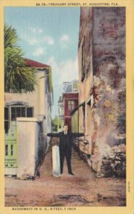 Florida St Augustine Treasury Street Narrowest Street In The United States Cu...