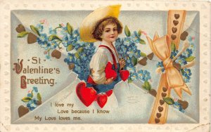 H78/ Valentine's Day Love Holiday Postcard c1910 Ellen Clapsaddle 220