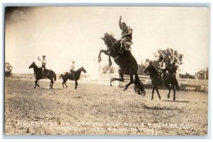 Cooper On Brown Jug Belle Fourche South Dakota SD Doubleday RPPC Photo Postcard