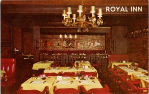 Bellingham WA Royal Inn Dining Room Interior Puget Sound Unused Postcard G45