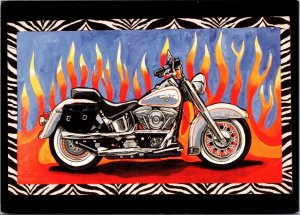 Advertising, EZ Air Cleaning Products Motorcycle Postcard Q73