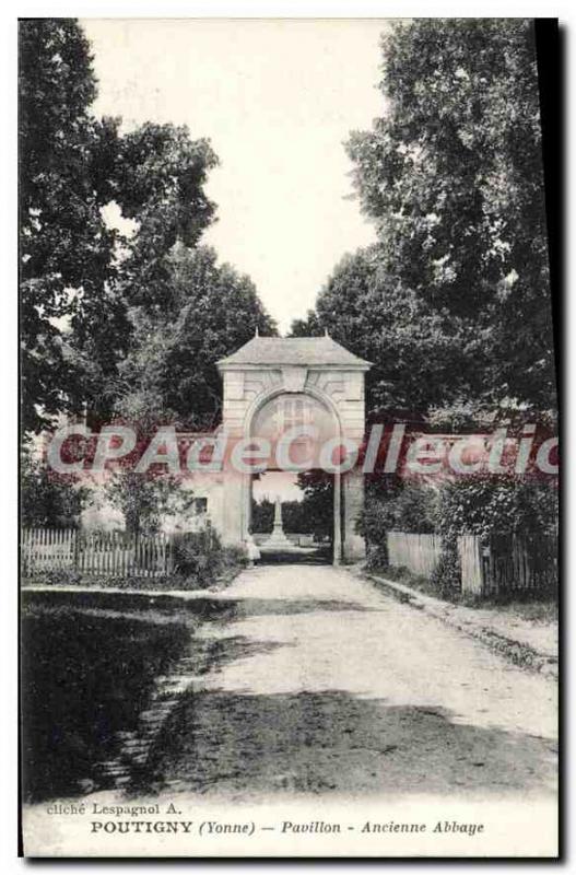 Postcard Old Pontigny Yonne Pavilion Abbey