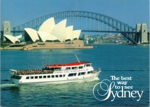 postcard Australia NSW - The Best Way to See Sydney - Captain Cook Cruises adver