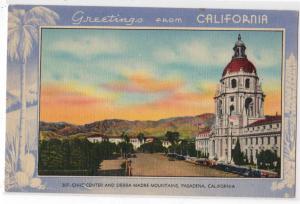 Greetings, Pasadena CA